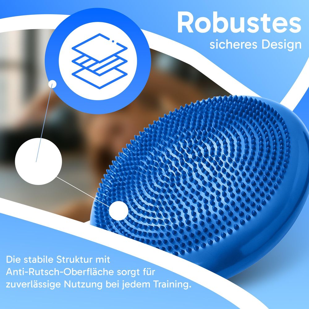 Robuste Noppen-Oberfläche für bis zu 120 kg