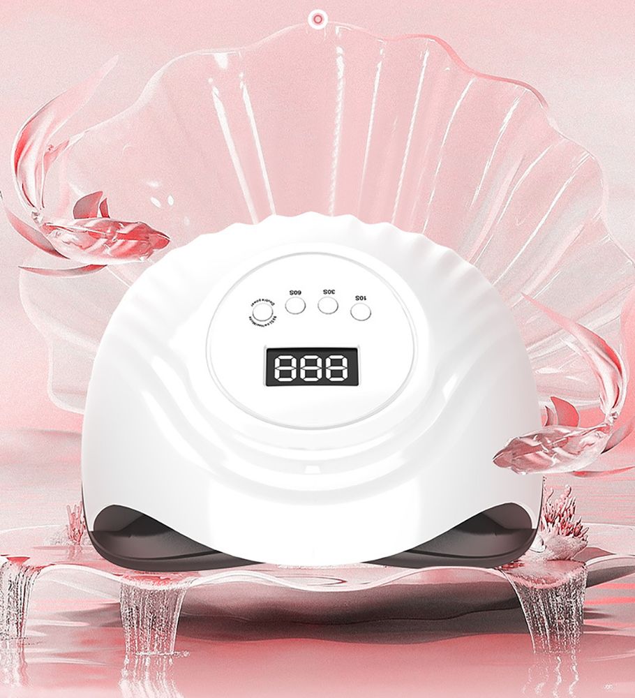 168W Abnehmbar Nageltrockner LED UV Lampe für Nägel LCD-Display Lichthärtungsgerät Aushärtungswerkzeug für Fingernägel Geeignet für alle Gel, Weiß