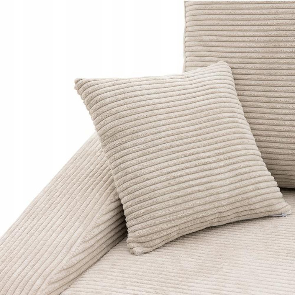 Couch mit schlaffunktion Wohnzimmer Couch mit Bettkasten AIKIDO 223x90cm Beige