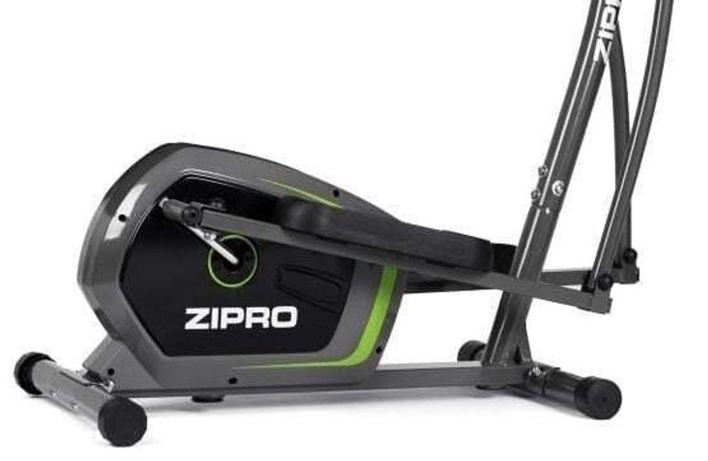 Zipro Crosstrainer Neon – Magnetischer Ellipsentrainer für Zuhause Kompakt, Schwungmasse & Pulsmessung Leises Fitnessgerät 120kg Mit Flaschenhalter