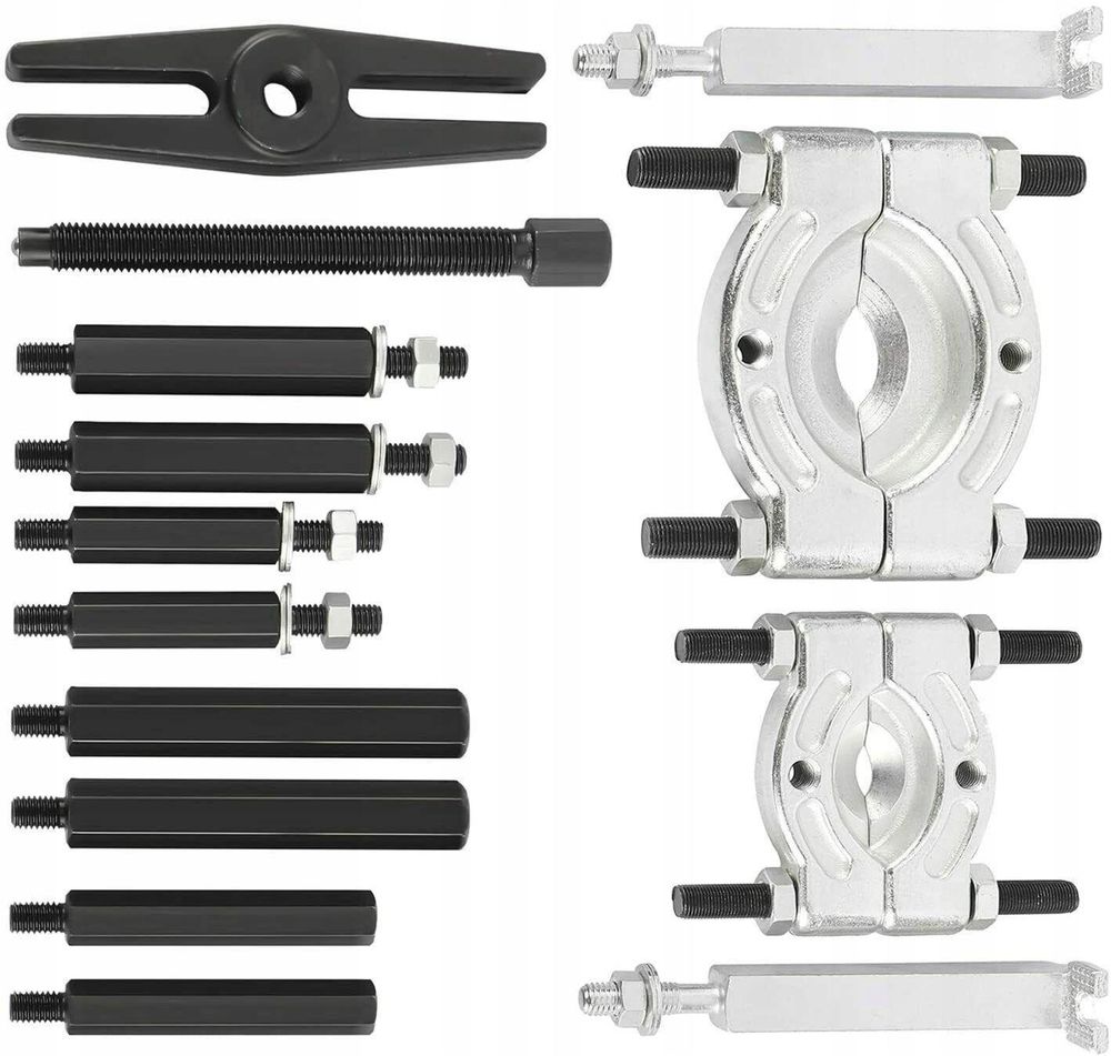 LUXTOM | Lagerabzieher Set, 14tlg, 30-70mm, Polradabzieher, Trennmesser für Kugellager, Trennvorrichtung, Trennmesser Satz, Lagerauszieher