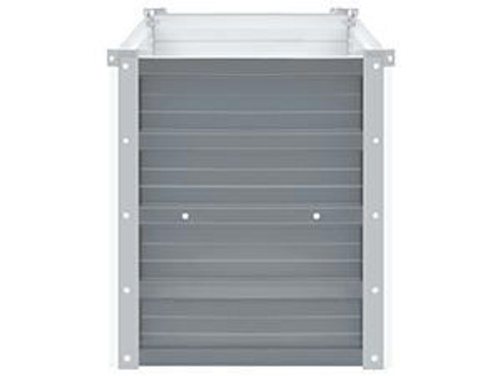 vidaXL Garten-Hochbeet Verzinkter Stahl 160x40x45 cm Grau
