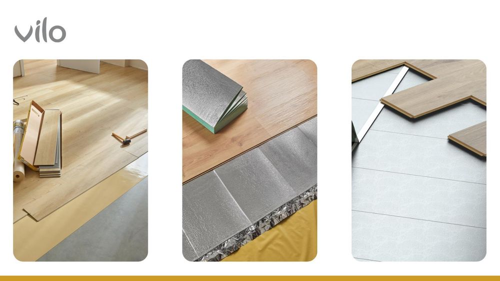 VILO Trittschalldämmung XPS 3mm - Bodenunterlage - Isolierung - Wärmedämmung - Laminat 5m² Grün
