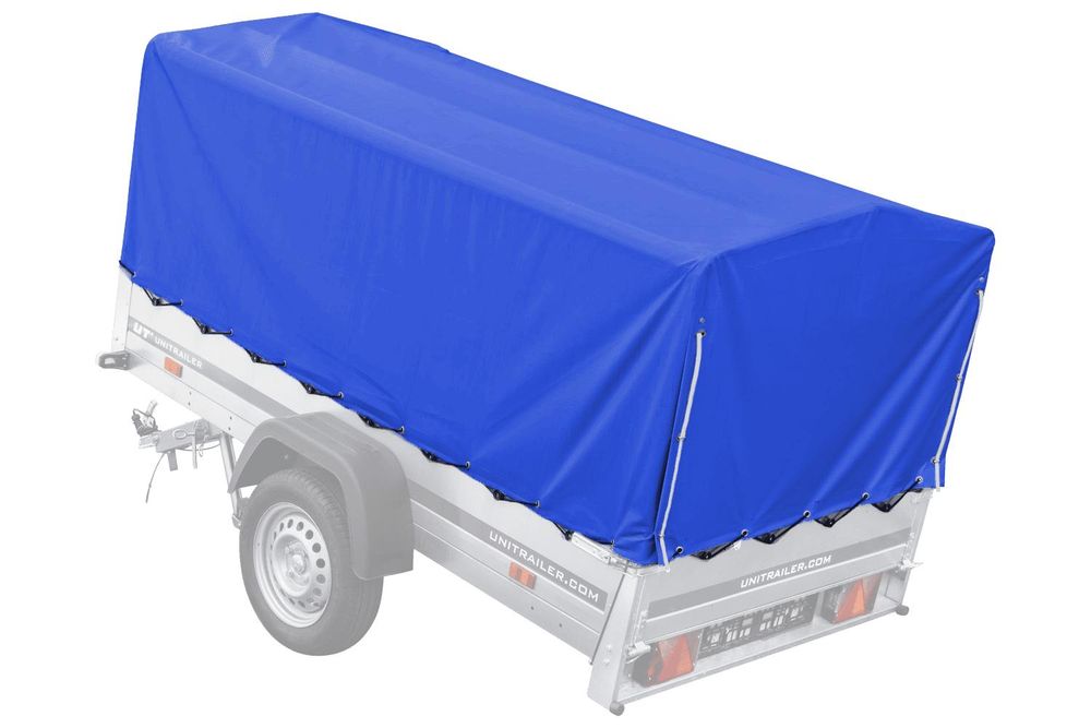 UNITRAILER – Plachta na príves, 230x125 cm, modrá, vysoká (80 cm)