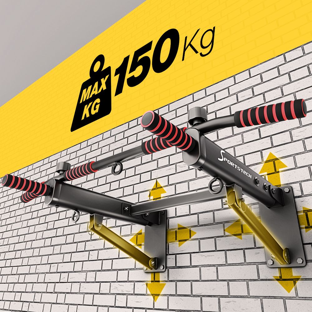 Sportstech Klimmzugstange KS350 | Multifunktional | Schaumstoffgriff