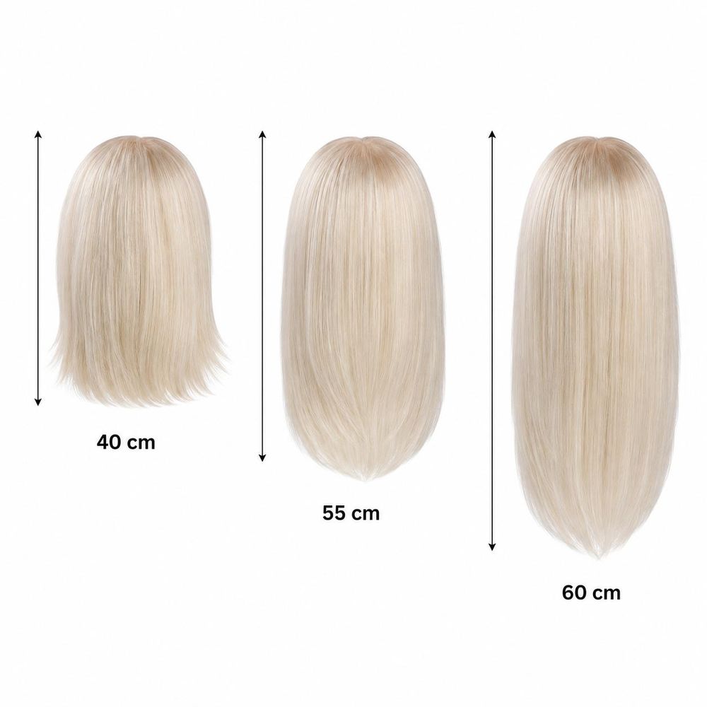 Tête d'entraînement coiffure Jessica cheveux naturels 60 cm avec trépied