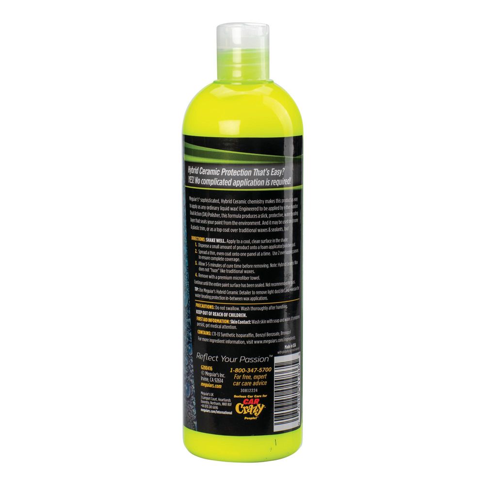 Meguiars Meguiar's Hybrid Ceramic Liquid Wax - Autowachs - 473ml - Keramisches Flüssigwachs - Extra Schutz