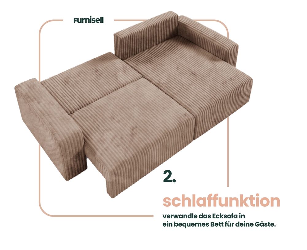 Ecksofa mit schlaffunktion