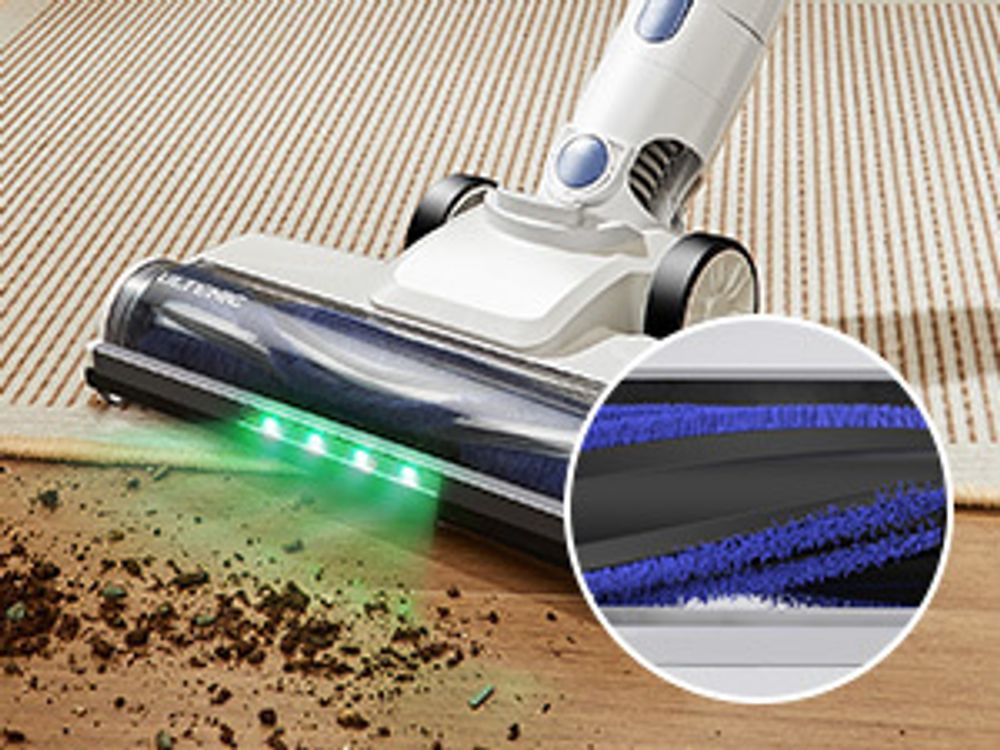 Ultenic U10U akumulátorový vysávač, 40Kpa akumulátorový vysávač, 5-stupňový filtračný systém vysávania, 7×2500 mAh vymeniteľná batéria, 50min, 1l nádoba