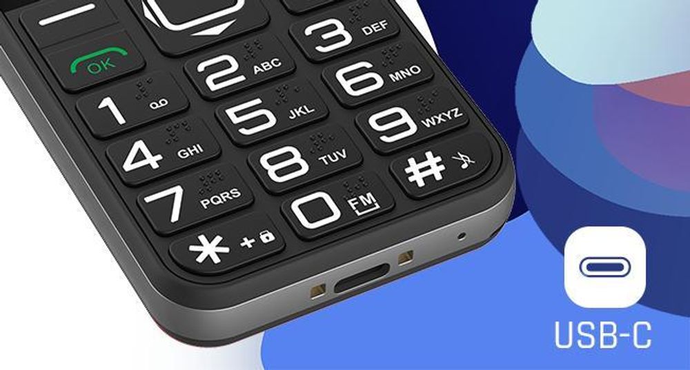MYPHONE HALO 3 2G-MOBILTELEFON MIT TASTATUR FÜR SENIOREN (SOS-Funktion)
