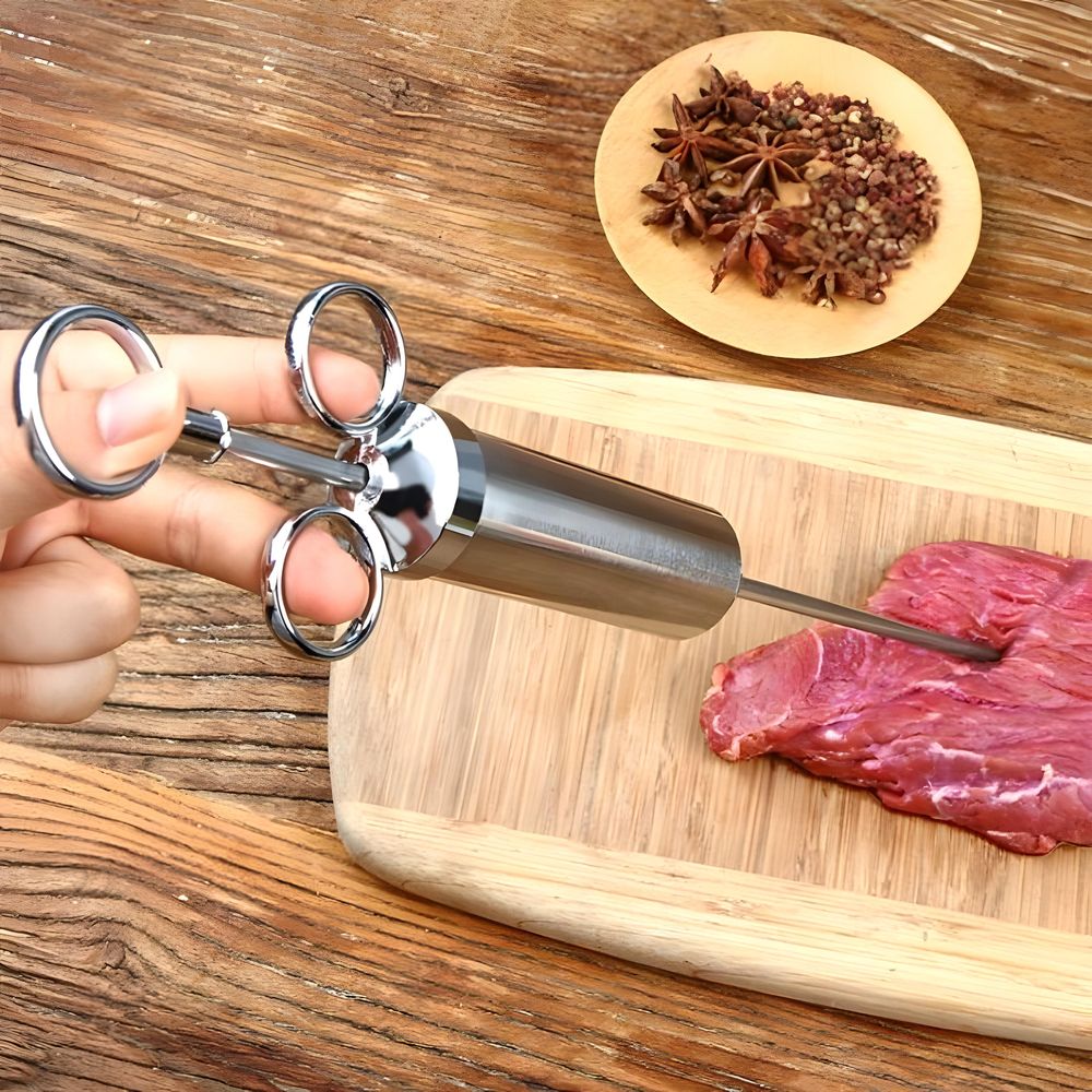 Ergonomischer Griff für präzises Marinieren