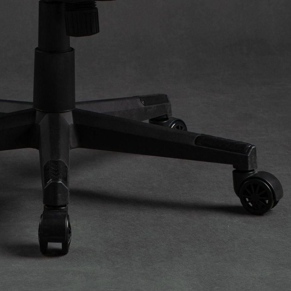 SENSE7 Knight Gaming Krzesło z tkaniny Czarne - Ergonomiczne krzesło biurowe Krzesło biurkowe Krzesło dla graczy Krzesło obrotowe Krzesło dla graczy PC 120 kg Krzesło