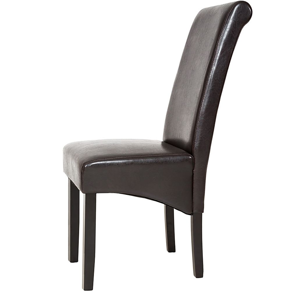 tectake® Esszimmerstuhl gepolstert mit Kunstlederbezug 44 x 63 x 106 cm