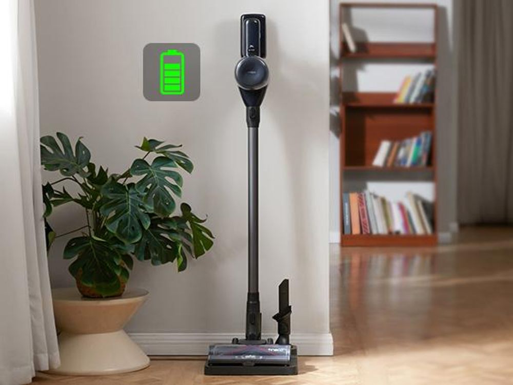 Tineco PURE ONE S50 Kabelloser Akku Staubsauger, 150AW Saugleistung, bis zu 95 Min. ZeroTangle-Bürste, LED, Entfernt Mühelos Großschmutz & Tierhaare