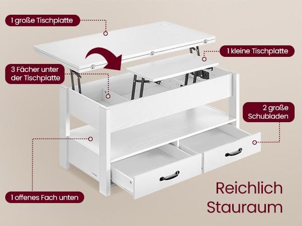 Reichlich Stauraum