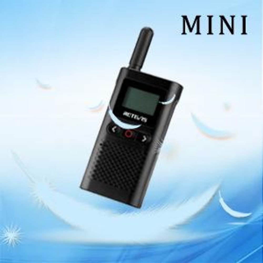 Radiotelefon Retevis RB628 PMR446, ładowalny radiotelefon dwukierunkowy z 16 kanałami 1500 mAh VOX ekran LCD, ręczny radiotelefon kempingowy (4 sztuki, czarny)