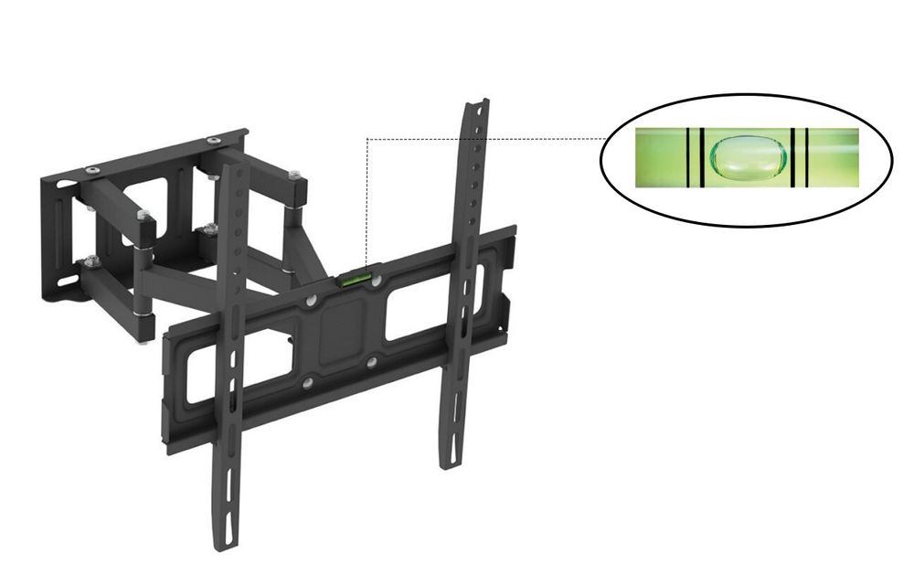 FCH TV Wandhalterung, Schwenkbare Neigbare TV Halterung für Fernseher mit Einer Bildschirmdiagonale von 26-55 Zoll，VESA Max de 400x400 mm