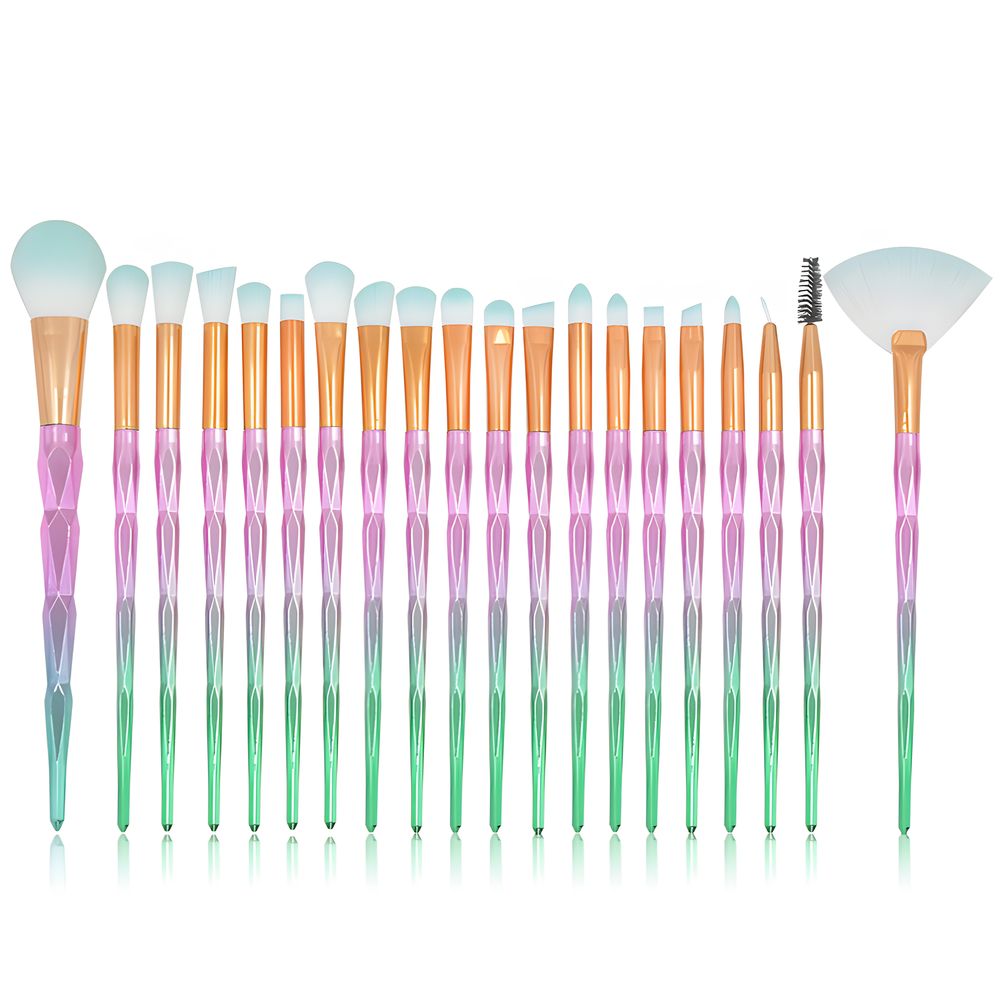 Make up Pinsel 20 Teile Pinsel Set Professionelle Kosmetik Schminkpinsel Multifunktion Kunstpinsel für Foundation Puder Rouge Lidschatten Grün Retoo