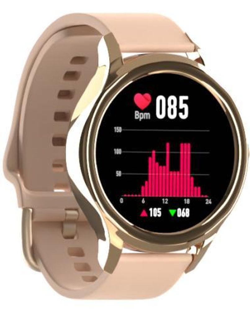 Smartwatch damski z opaską sportową ForeVive 3 SB-340 Bluetooth, sterowanie muzyką, krokomierz itd., IP68, Zegarek fitness, Pulsometr Smukłe Złoto