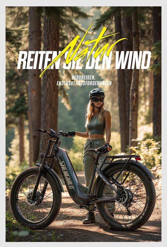 Shengmilo S700 PRO All-Terrain E-Bike,Dual-Drive,48V 25Ah,26×3.0 Zoll,Reichweite 80-90 km,120 kg