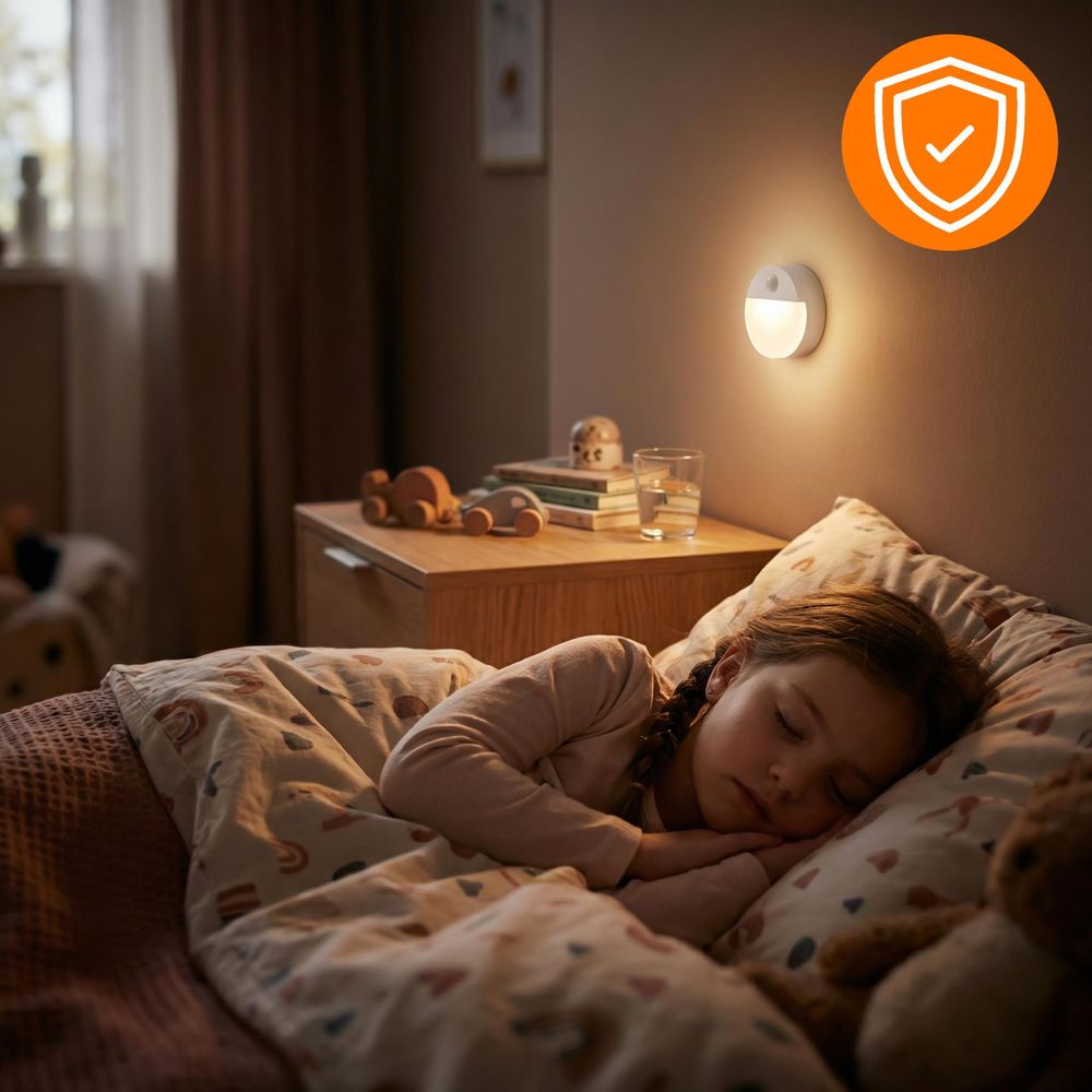 Drahtlose Led-Treppen-Nachtlichtlampe Mit Bewegungs- Und Dämmerungssensor Für Batterien