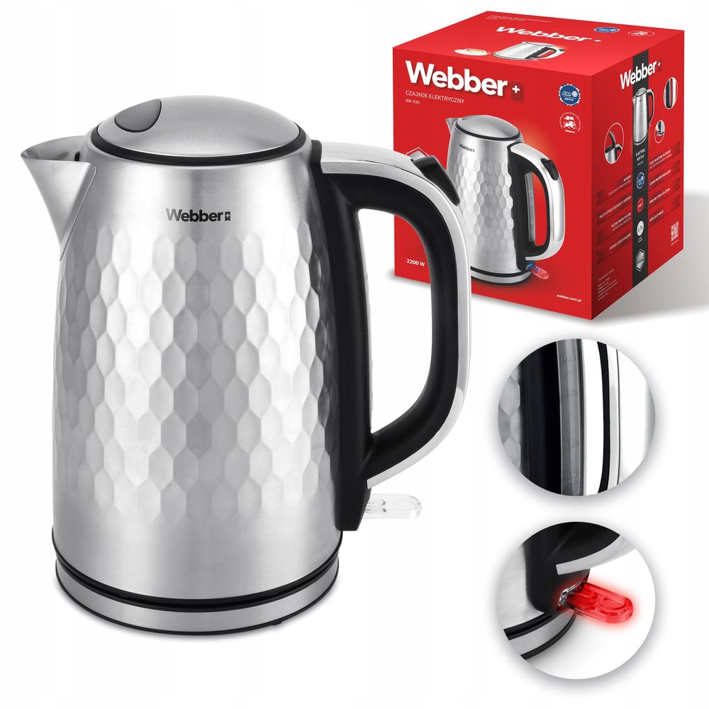 Trojitý bezpečnostní systém STRIX konvice Webber WK-330