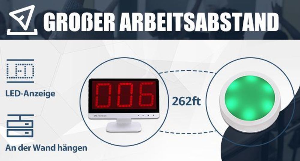 Retekess TM101 Wireless Response Buzzer System, Game Show Buzzers, Summer für Familienfeiern, bis zu 32 Tasten Hinzufügen, für Wettbewerbe