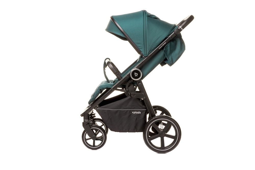 4Baby Premium Xplode Lite Teal Green Kinderwagen, grün, geeignet ab 6 Monate bis 4 Jahre, mit allem Komfort ausgestattet