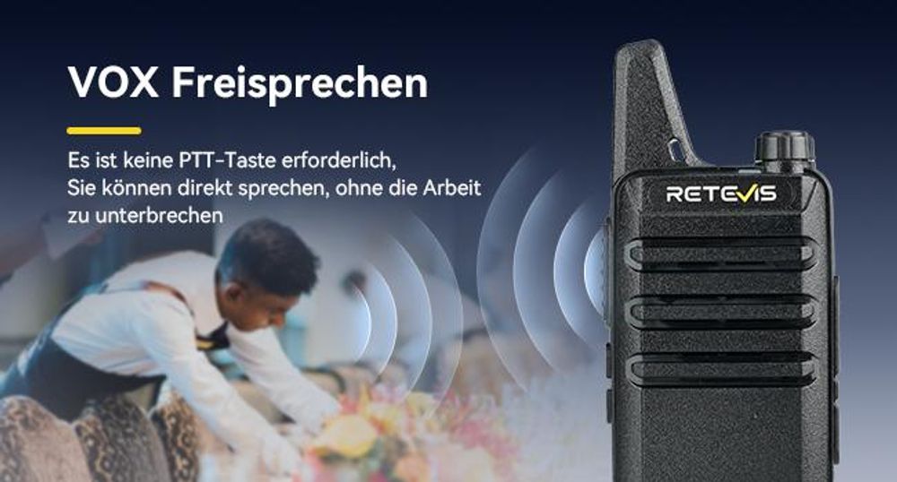 Retevis RT622 Walkie Talkie, PMR Funkgeräte Set, Wiederaufladbar Funkgerät mit 10-in-1 Ladegerät, Abnehmbare Steckplätze, Walkie-Talkie 10er Set für E
