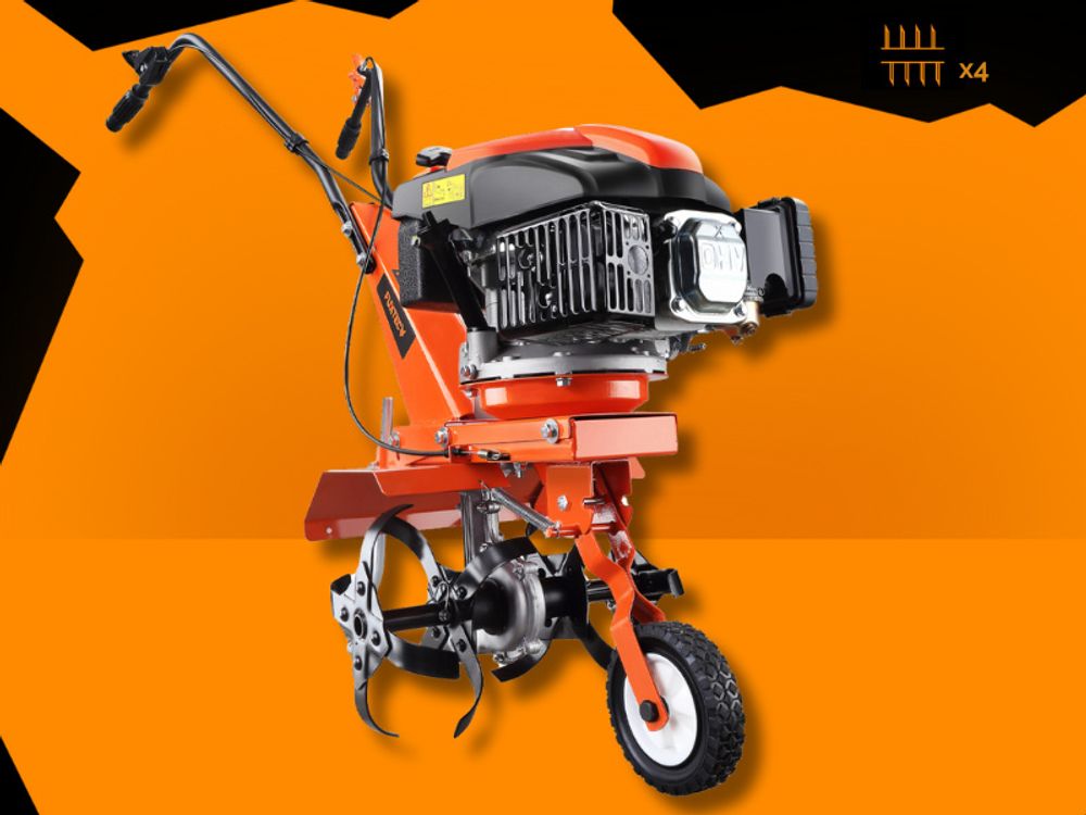FUXTEC Ackerfräse FX-AF1139 - 36cm Breite | 4- Takt | 139ccm | 30,5kg | 1,2L | 2,2kw | Easy-Starter (Seilzug)