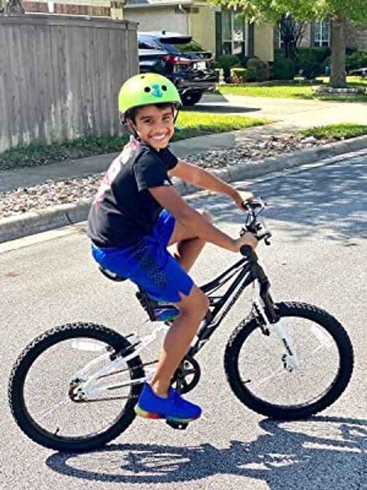 HILAND Contender 20 Zoll Kinder-Mountainbike Vollfederung Jungen Mädchen, Kinderfahrrad mit Schutzbleche und Handbremse, Grün