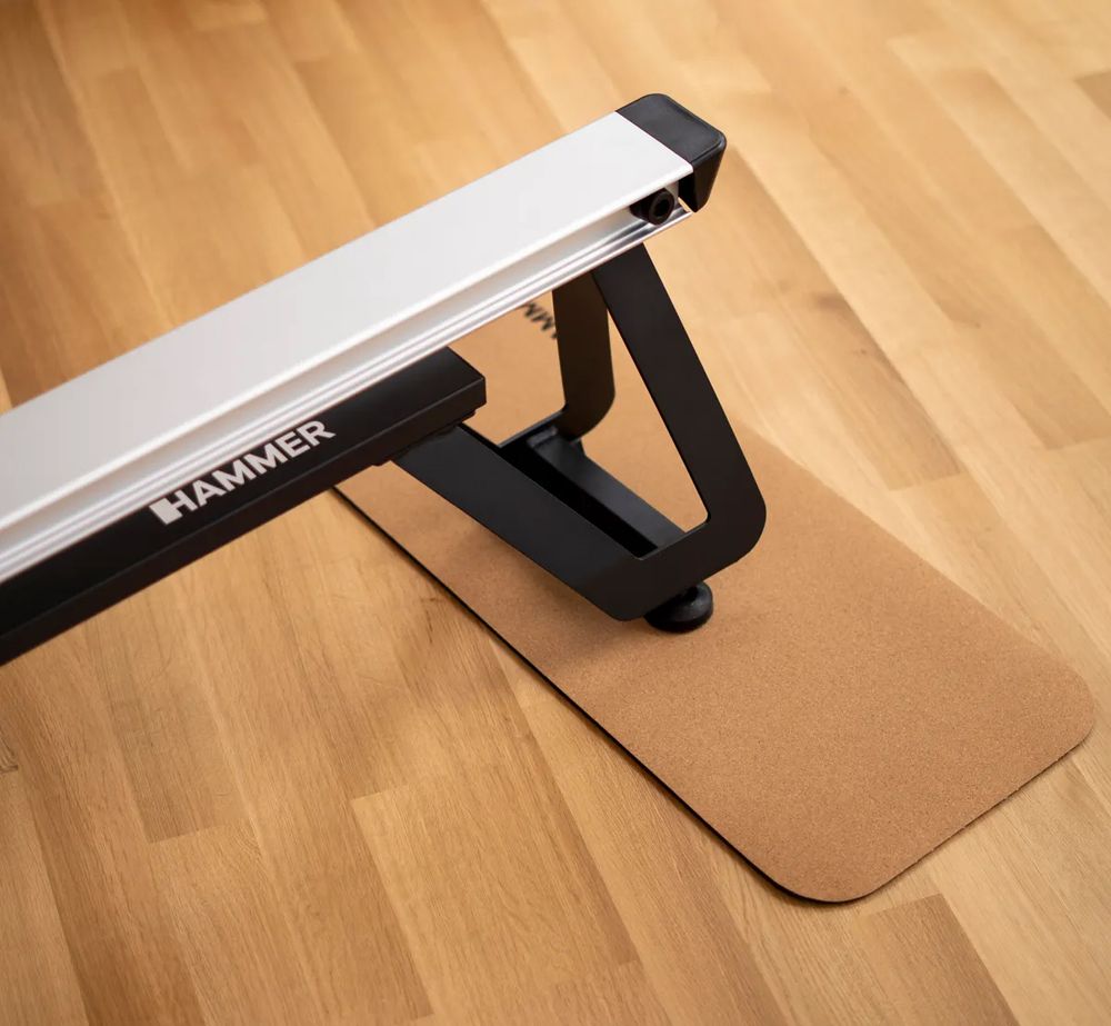 Die 117 cm lange Aluminiumruderschiene bietet auch großen Personen optimalen Komfort.