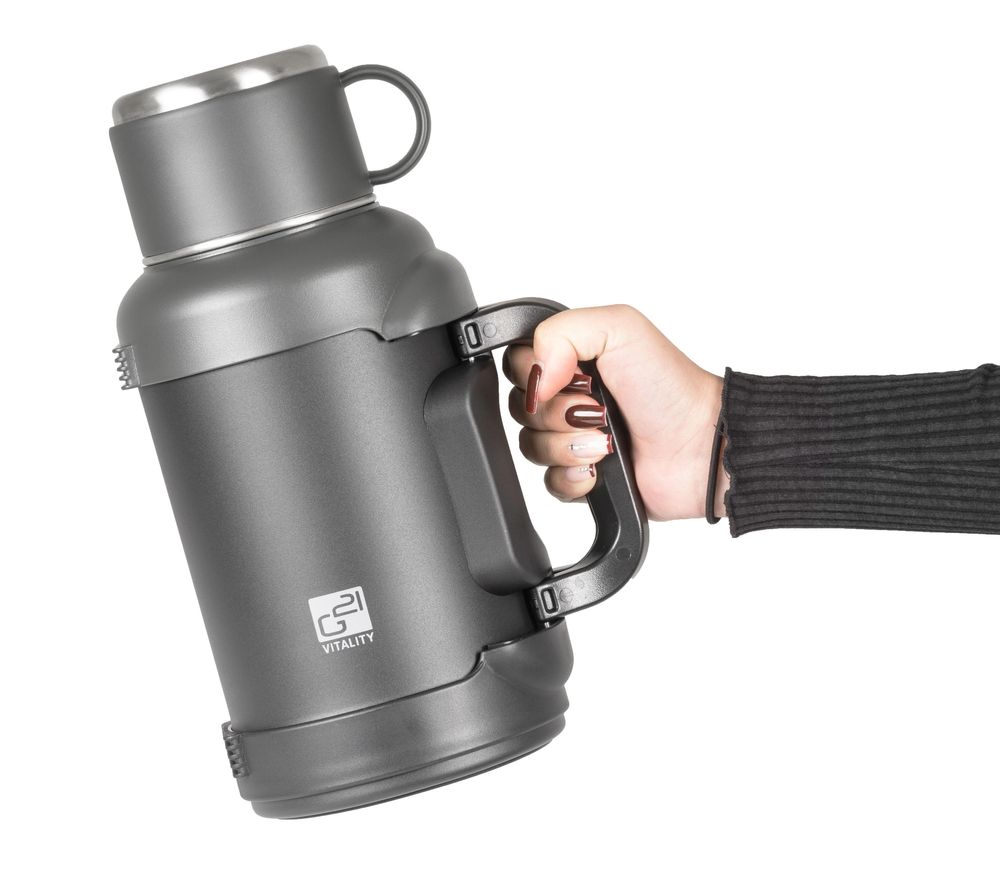 Termos G21 nierdzewny 2500 ml, czarno-szary