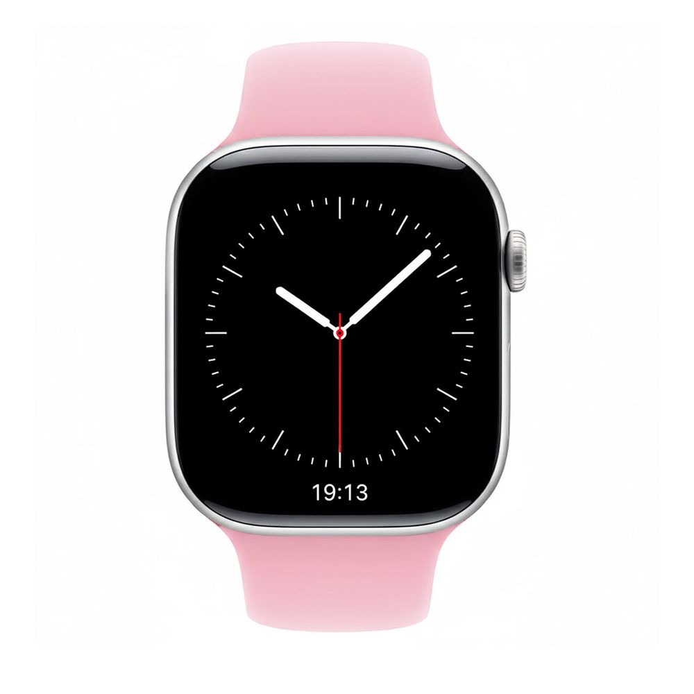 Apple Watch Sport Armband 38mm / 40mm / 41mm Rosé Band Sport Loop Ultra SE 1 2 3 4 5 6 7 8 9 10 11 Silikon Größe: S/M