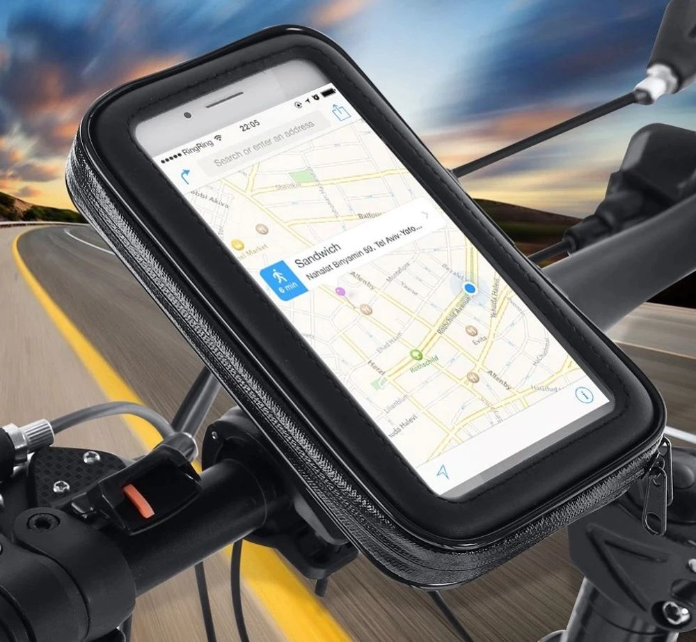 Fahrrad Lenkertasche Wasserdichte Handyhalterung Lenker Tasche Smartphone für iPhone Samsung Galaxy Halter bis 6,3 Zoll 360° Drehbare Motorrad Retoo