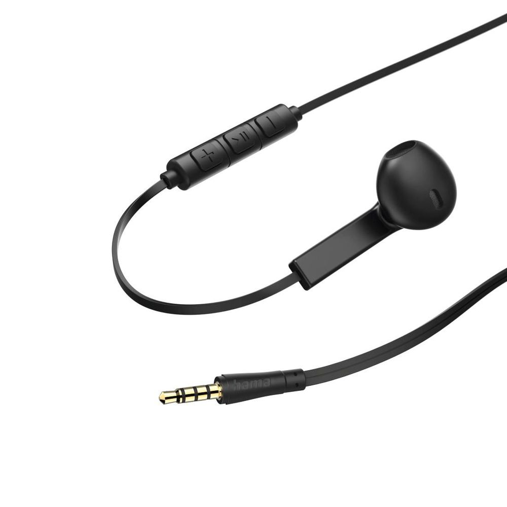 Hama Kopfhörer Advance In-Ear Kopfhörer, kabelgebunden, Schwarz