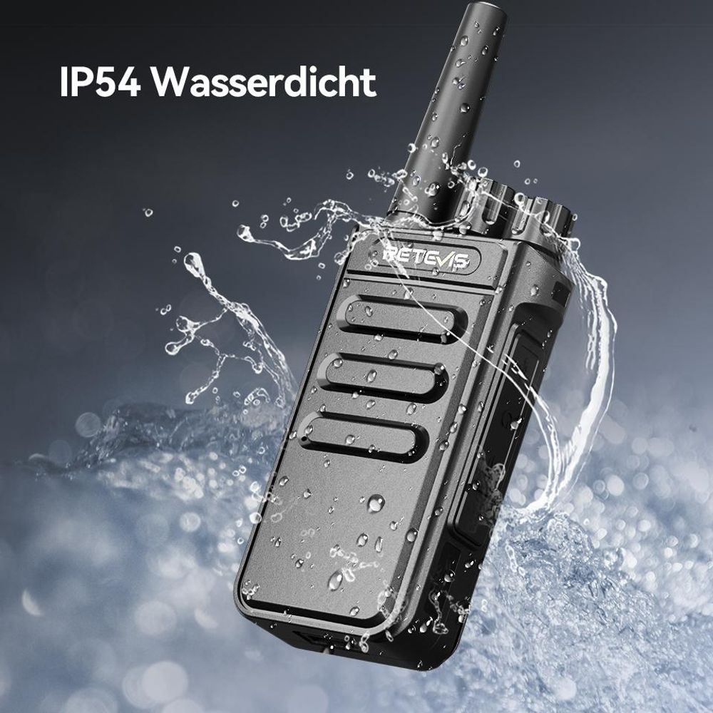 Retevis MateTalk P64 Digitale-Funkgerät, Professionelles PMR Funkgerät, Digital & Analog, Gruppenruf, VOX, Sicherheit(5er-Pack)