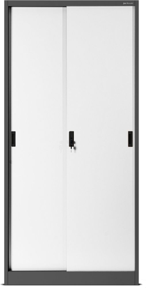 Aktenschrank Büroschrank Stahlschrank anthrazit-weiß  185x90x40
