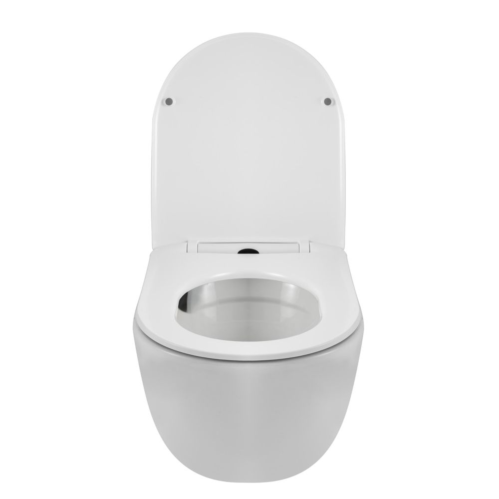 Wand WC weiß mit Absenkautomatik und spülrandloser Technik