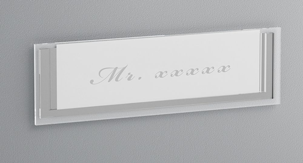 Wiltec Briefkasten silberfarben V11 Postkasten mit Namensschild, großem Briefschlitz und 2 Schlüsseln Wandbriefkasten aus pulverbeschichtetem Stahl