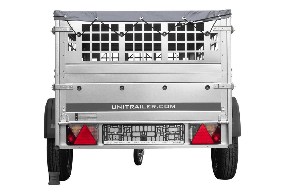 Pkw Planenanhänger GARDEN TRAILER 200 KIPP mit Laubgitteraufsatz, Stützrad, Flachplane
