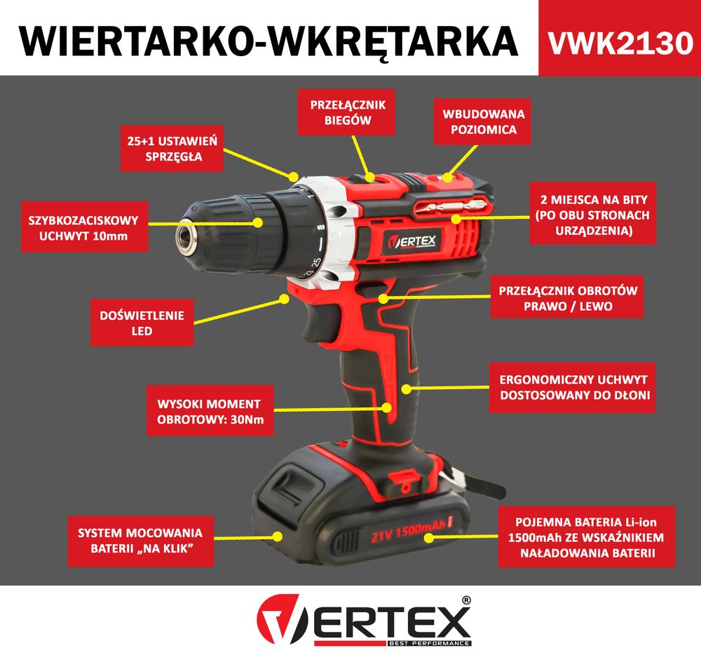 wiertarko wkretarka akumualtorowa