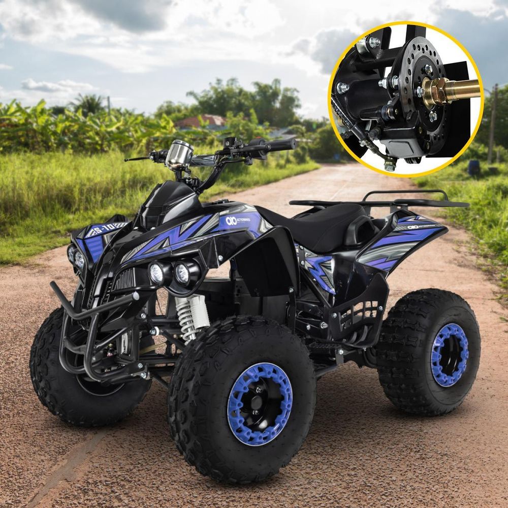 Actionbikes Motors Elektro Kinderquad S-10 | Quad - 1000 Watt - Pocketquad - Scheiben-/Trommelbremsen - bis 20 km/h - bis 82 kg - (Camouflage)