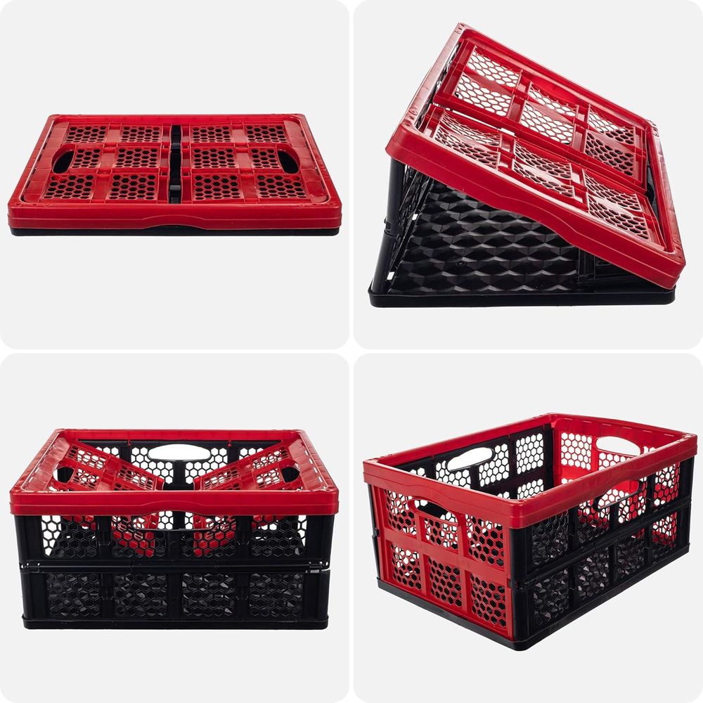 KADAX faltbare Kofferraumbox, Einkaufskorb, Faltbehälter, 32 l, groß, stabil