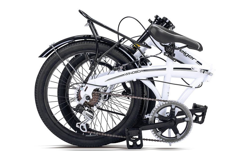 Bergsteiger Windsor 20 Zoll Faltrad, Klapprad, Shimano 6 Gang-Schaltung, LED Batterie-Licht, Quick-Fold-System, Klappfahrrad