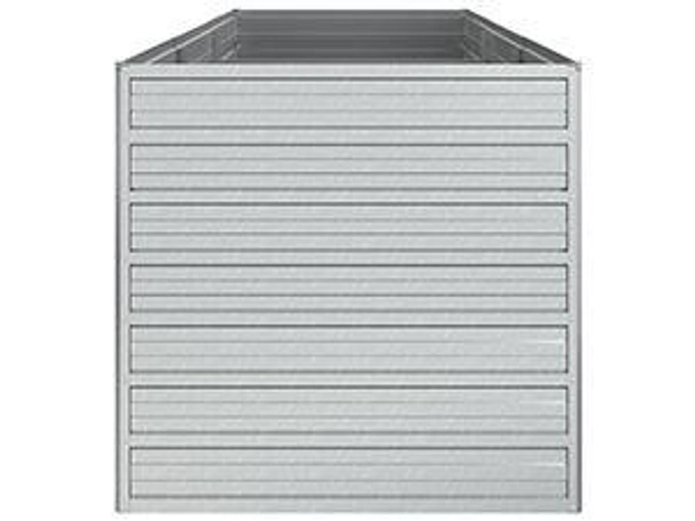 vidaXL Garten-Hochbeet 240x80x77 cm Verzinkter Stahl Silbern