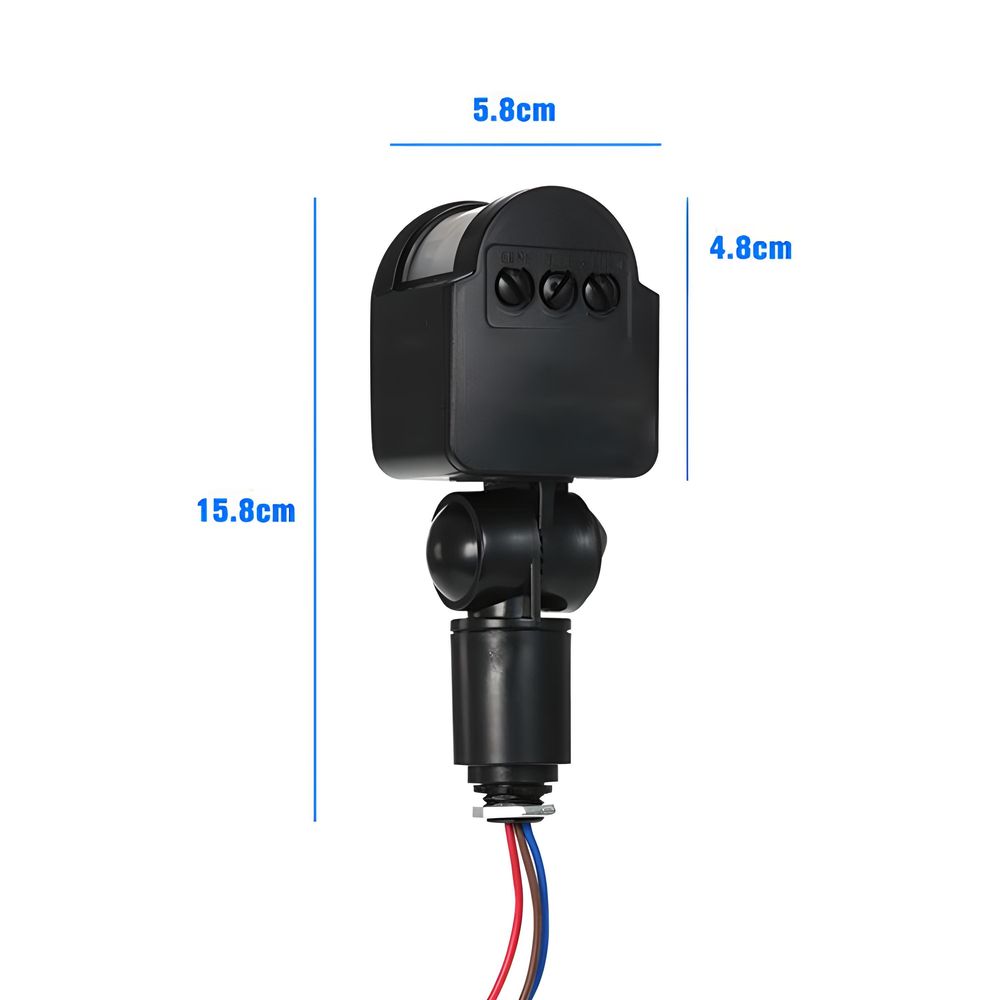 Bewegungsmelder für Außen Licht Infrarot PIR Detektorschalter 180° Einstellbar Bewegungssensor LED IP44 Wandlichtschalter Sensor Schalter Lamp Retoo