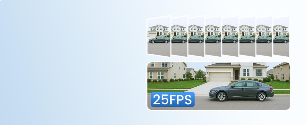 ZOSI 2MP Kabelgebunden Überwachungskamera Set mit Audio, 8CH 500GB DVR und 4X PTZ TVI Aussenkameras, Personen- und Fahrzeugerkennung