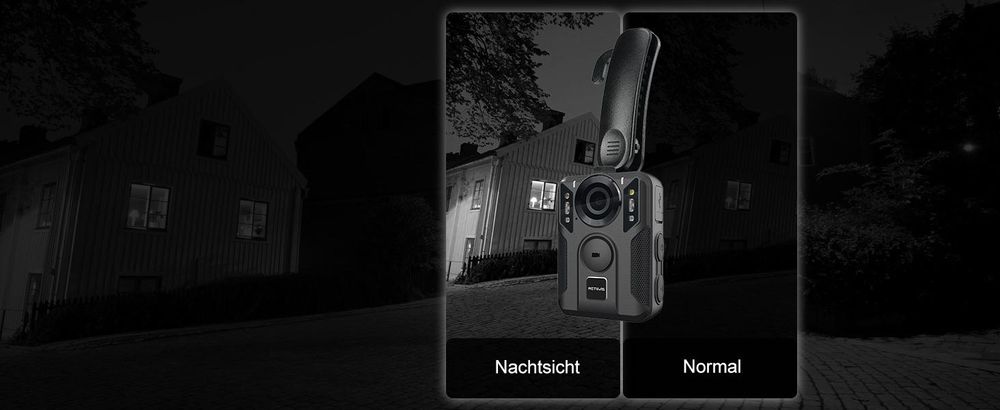 Retevis RT79 Körper Kamera, 128G Body Camera mit GPS, 2K/4K, Typ-C, Auto Saugnapf, Tragbarer Bodycam Körperkamera, Polizeirekorder, Fahrtenschreiber