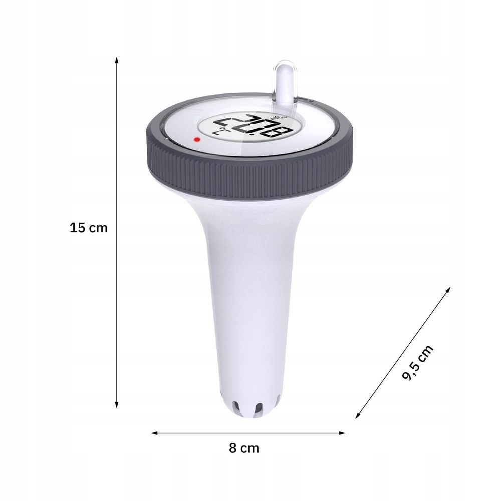 Funk-Poolthermometer TB3 Pool Thermometer Kabelloses digitales schwimmendes Schwimmbadthermometer Wassertemperaturanzeige TUYA Weiß